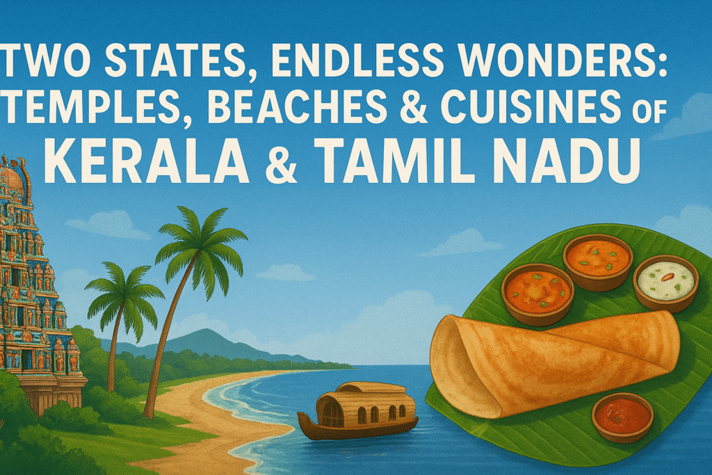 Two States, Endless Wonders Temples, Beaches & Cuisines of Kerala & Tamil Nadu